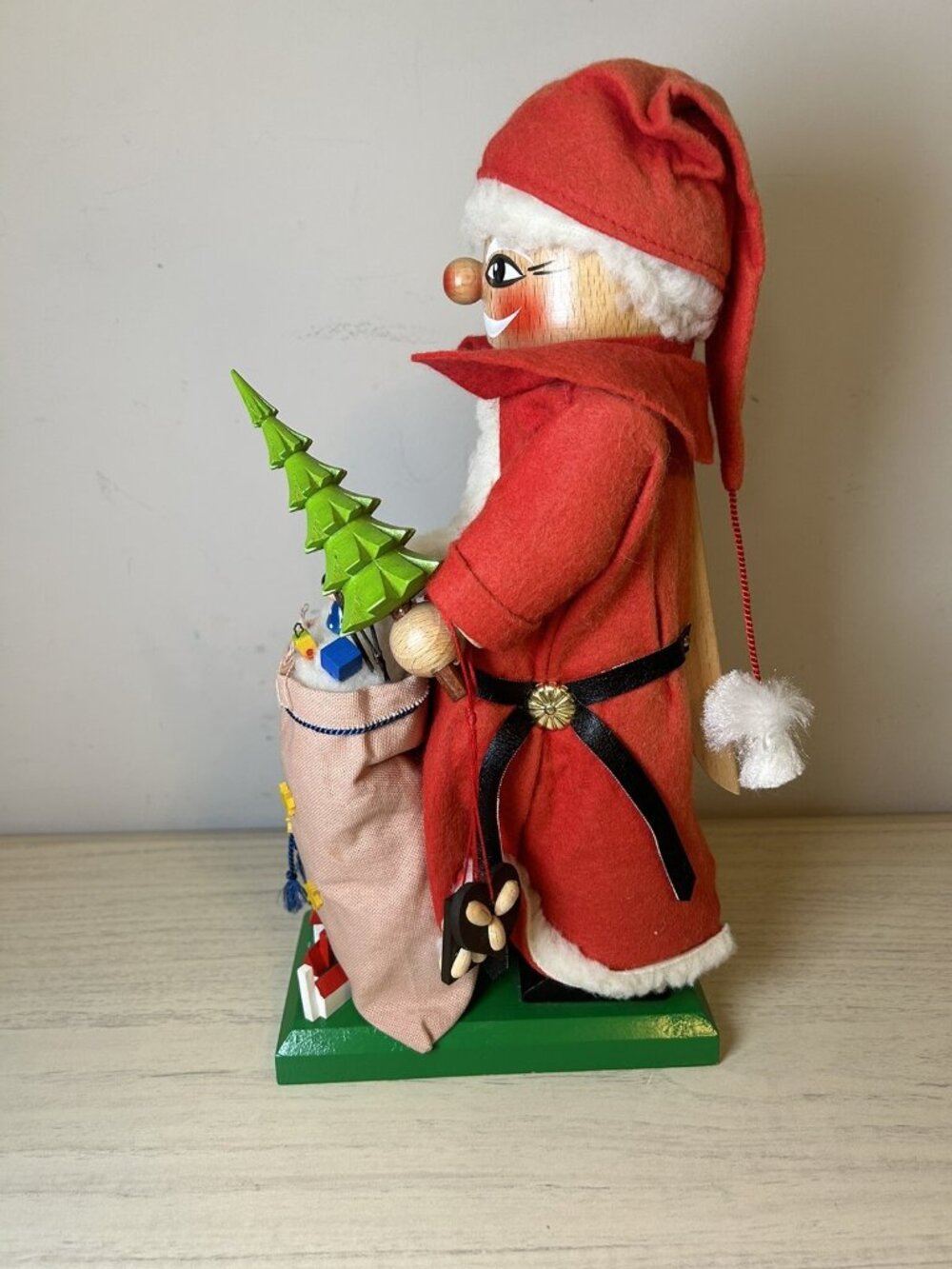 Steinbach Nutcracker Santa Claus 14" Tall Christmas Tree Bag Toys Vintage Gifts - Picture 7 of 16